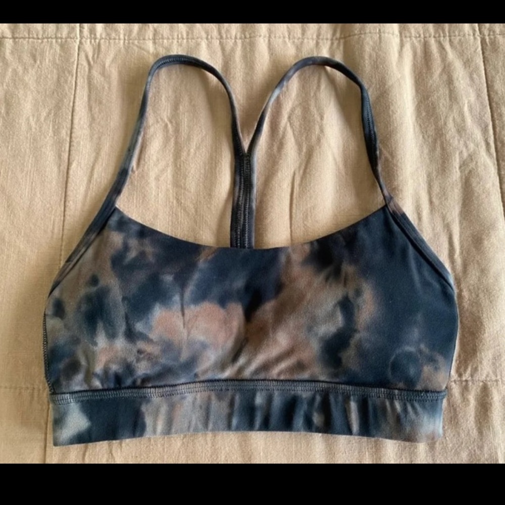 Lululemon Flow Y Bra Diamond Dye Pastel Pink